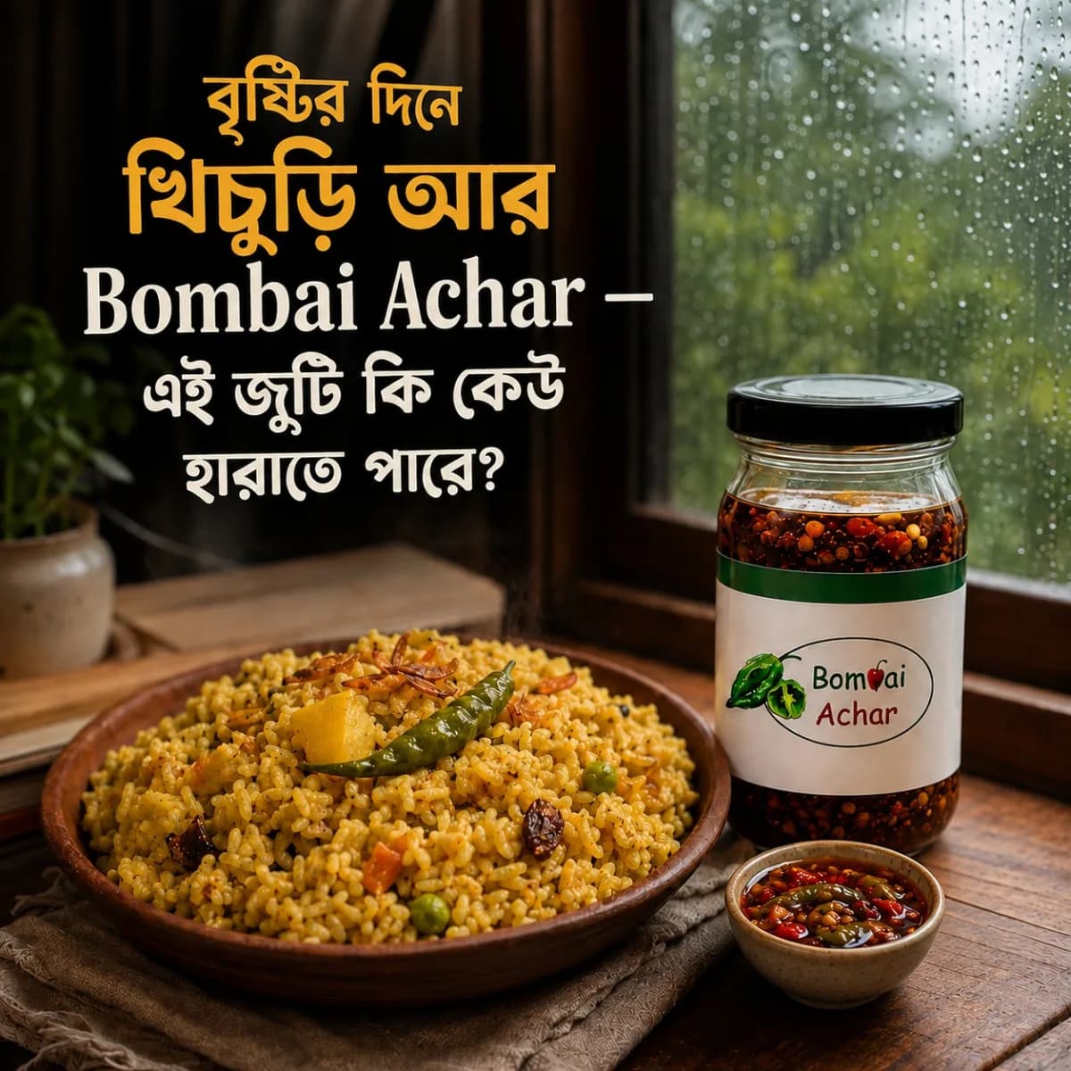 বৃষ্টির দিনে খিচুড়ি তে slide 1
